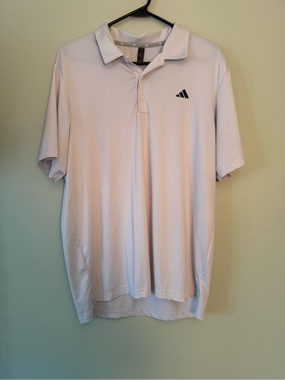 adidas Men’s White Short-Sleeve Performance Polo